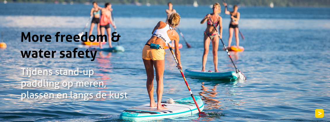 More freedom & water safety tijdens stand-up paddling op meren, plassen en langs de kust